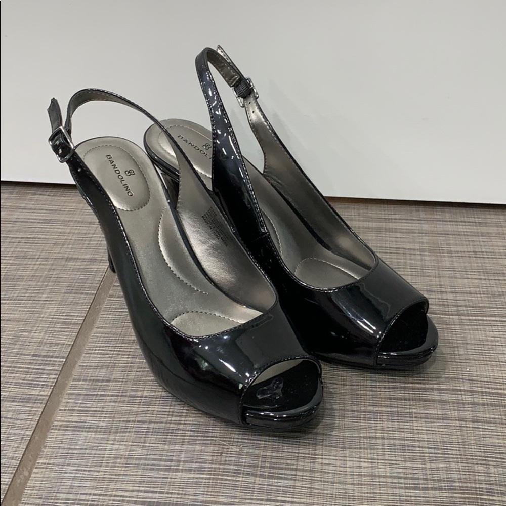 Shiny Black High Heels